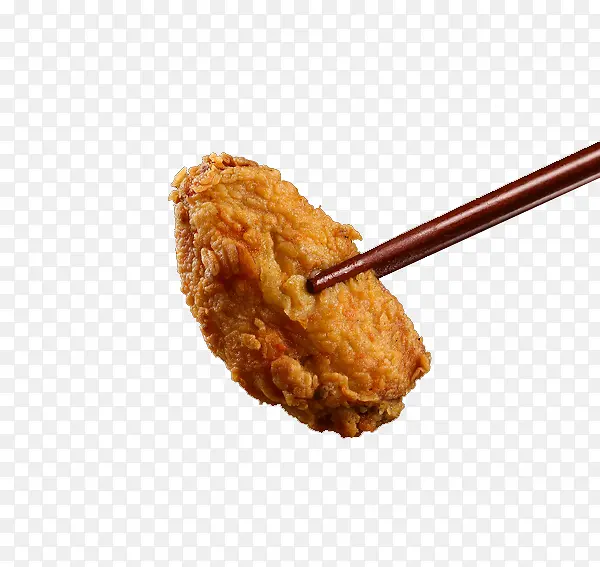 筷子夹炸鸡