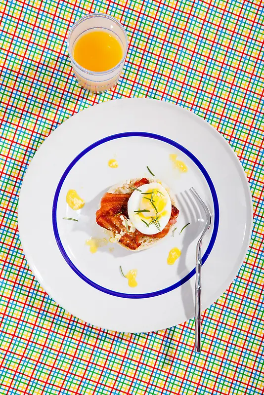 美味鸡蛋烤肉米饭早餐海报背景