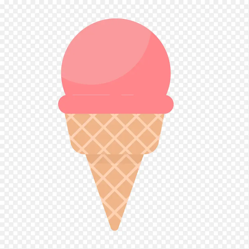 扁平化冰淇淋食物设计