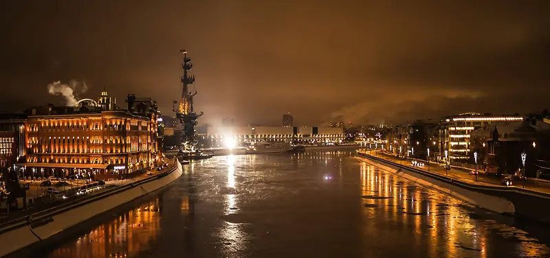 夜晚城市背景