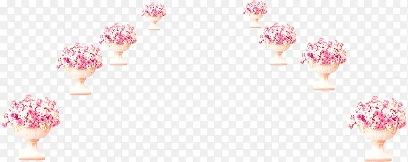 粉色婚礼花朵布景
