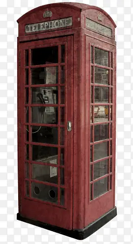 电话亭复古风电话亭