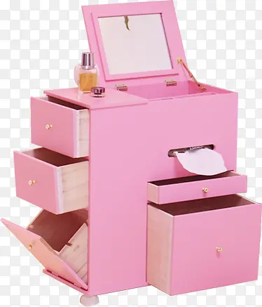 粉红色甜美设计化妆桌