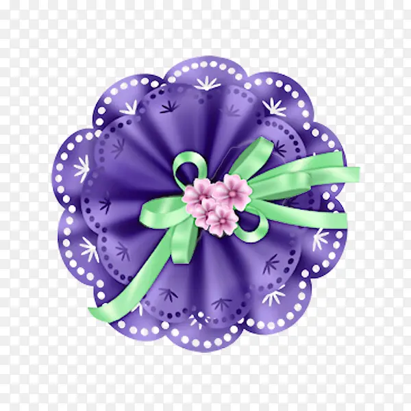 紫色的装饰花