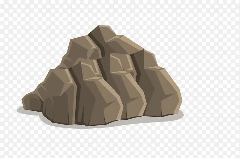 扁平化石块