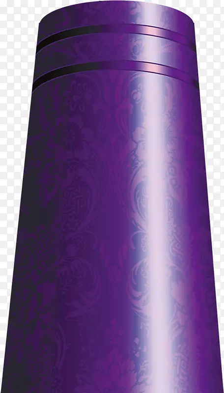 紫色祥云圆柱