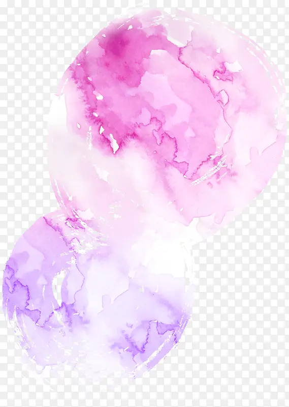 手绘粉色水印时尚图案