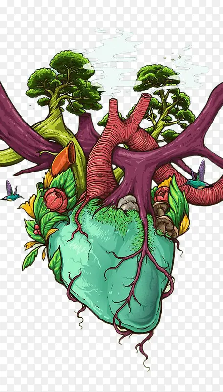 创意-心脏之树