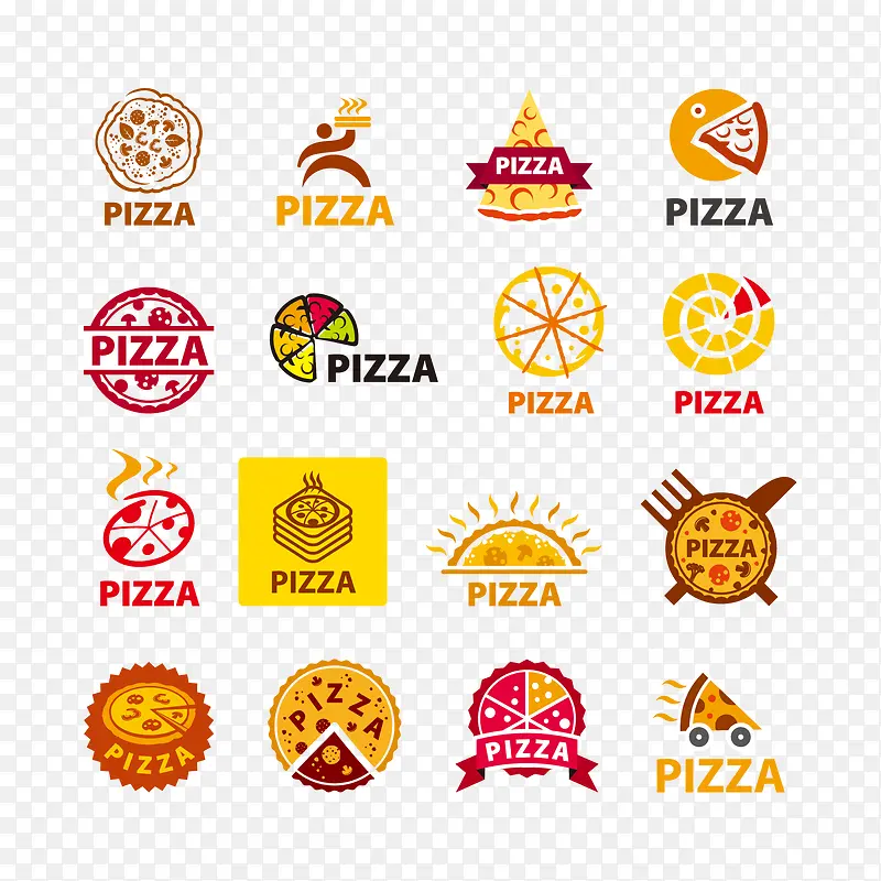 食物披萨LOGO标志矢量图