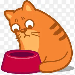 懒猫吃食PNG图标