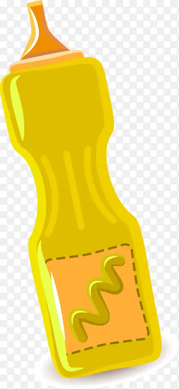 黄色酱汁瓶子