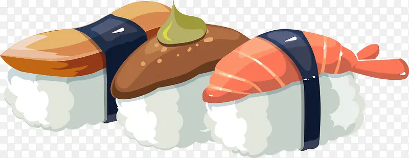 矢量饭团寿司