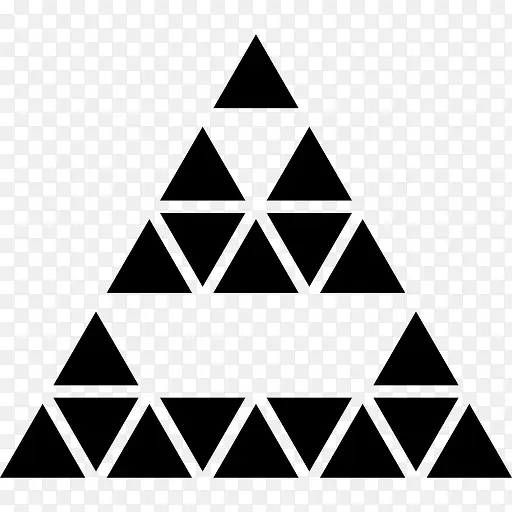 多棱锥三角形图标