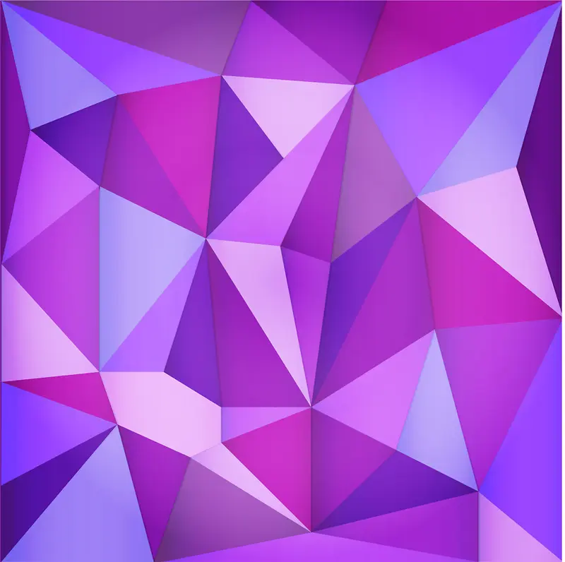 紫色立体几何矢量大屏
