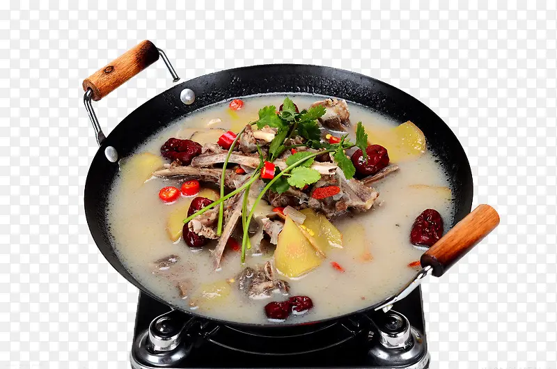 开胃羊排汤锅传统美食