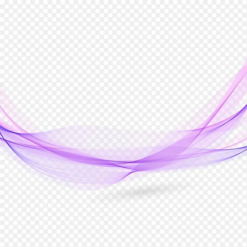 矢量现代紫色丝柔线条素材