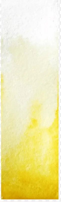 黄色水彩墨迹