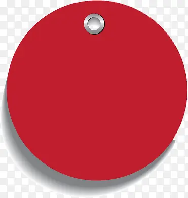 红色圆盘促销标签