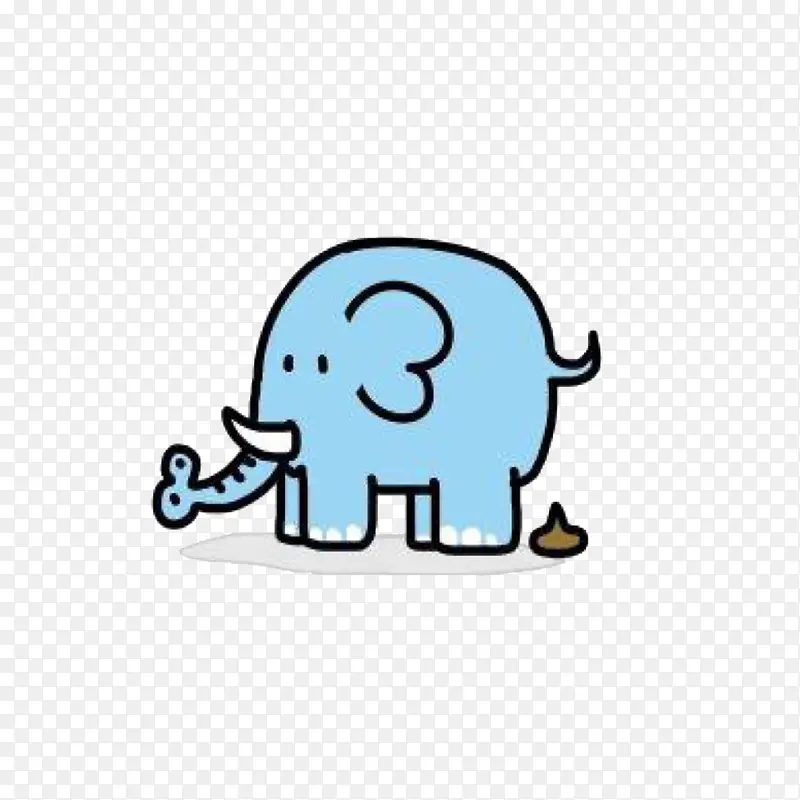 卡通保护动物大象