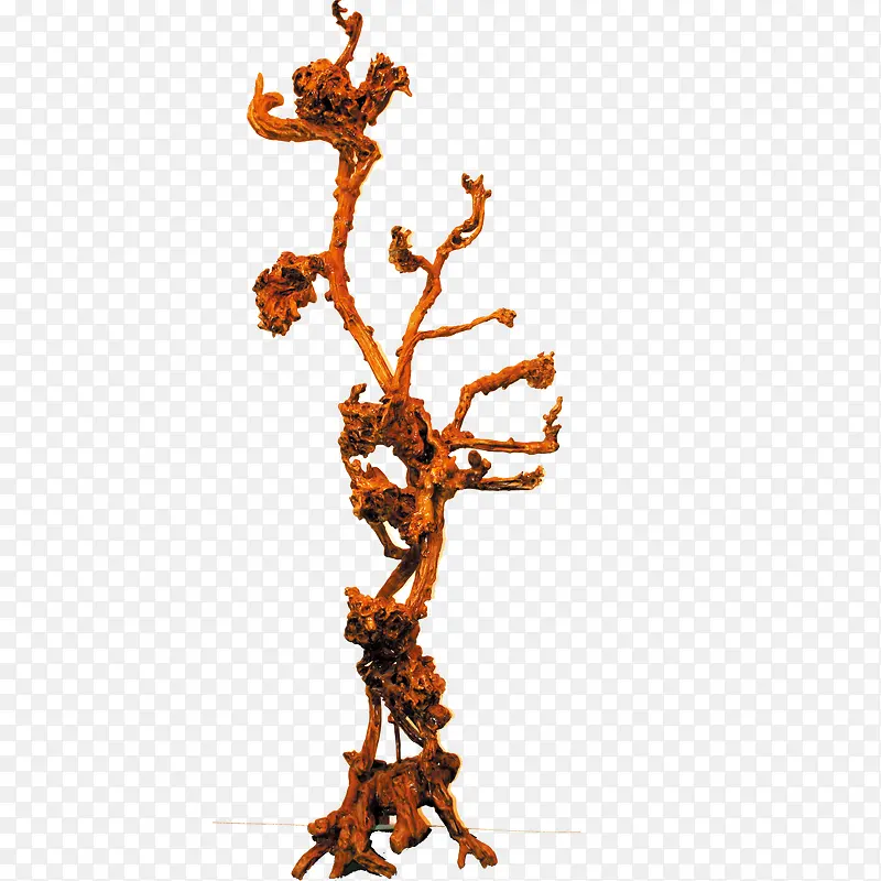 精致树枝镂空木雕
