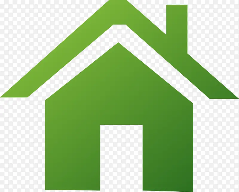 绿色环保房子素材图