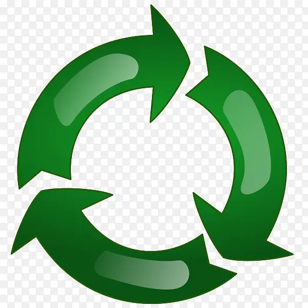 绿色循环标签