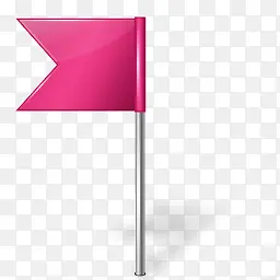 创意粉色小旗