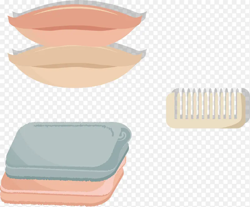 矢量粉色床上用品