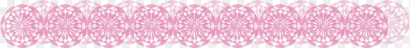 粉色高雅圆花纹边条图案