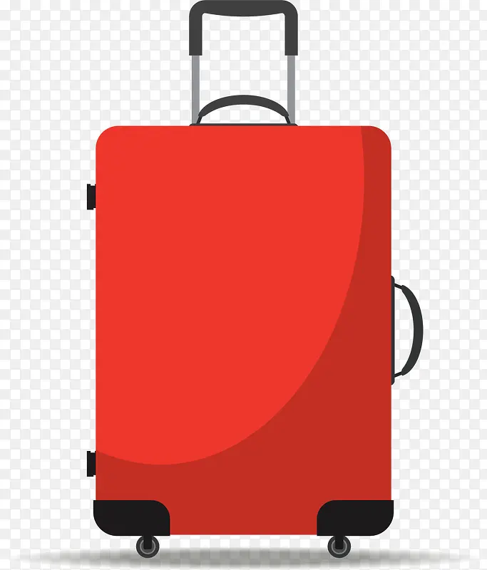 红色卡通行李箱