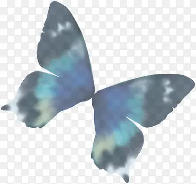 创意合成水彩五彩飞舞的蝴蝶