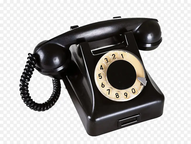 黑色老式复古电话
