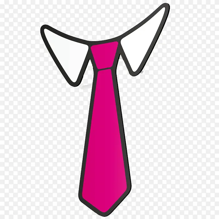 粉紫色的领带