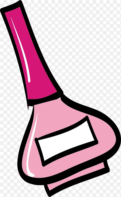 粉色瓶子矢量图