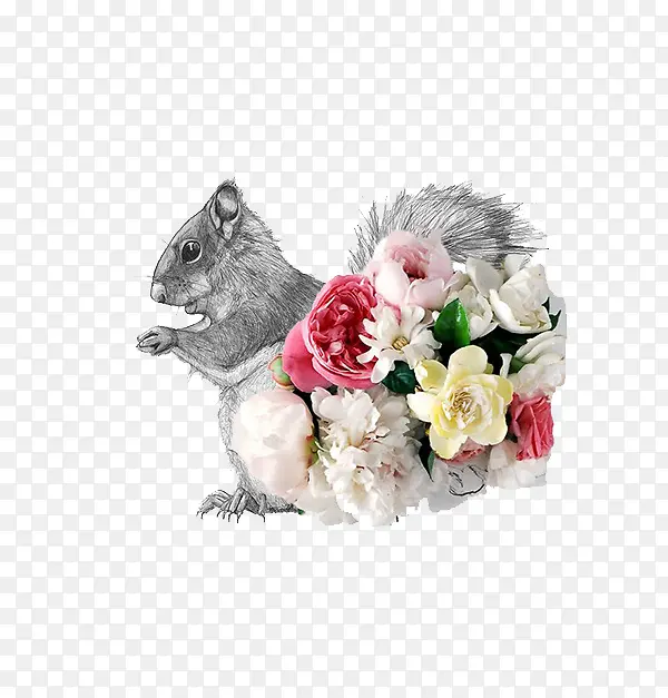 老鼠与鲜花