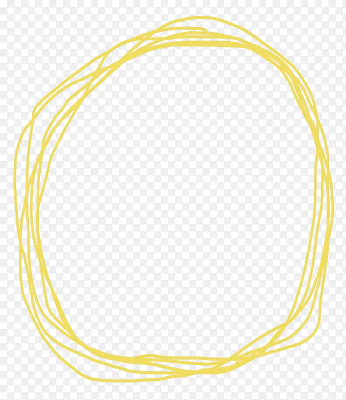 黄色枝条圆环