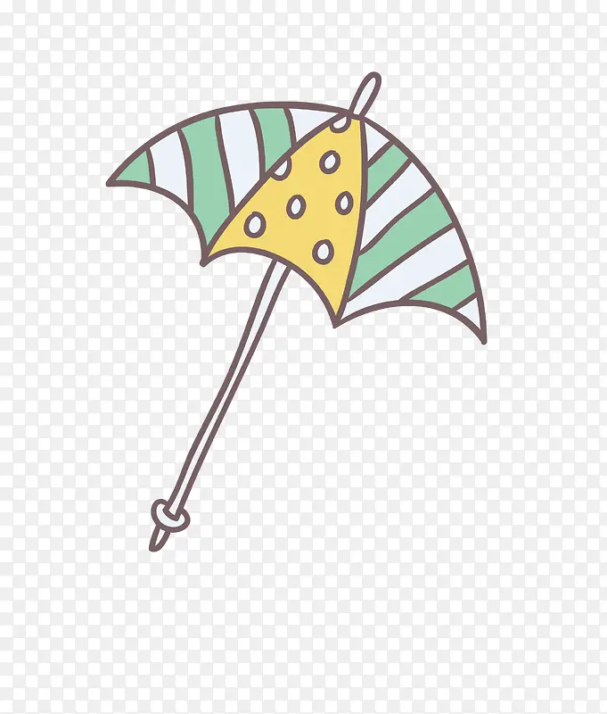 矢量卡通简洁扁平化雨伞png