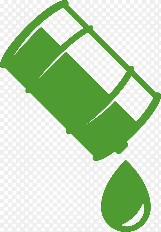 绿色油罐矢量图素材