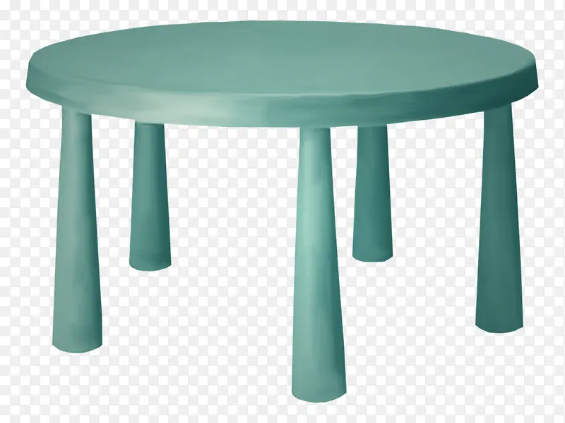 蓝色漂亮圆桌