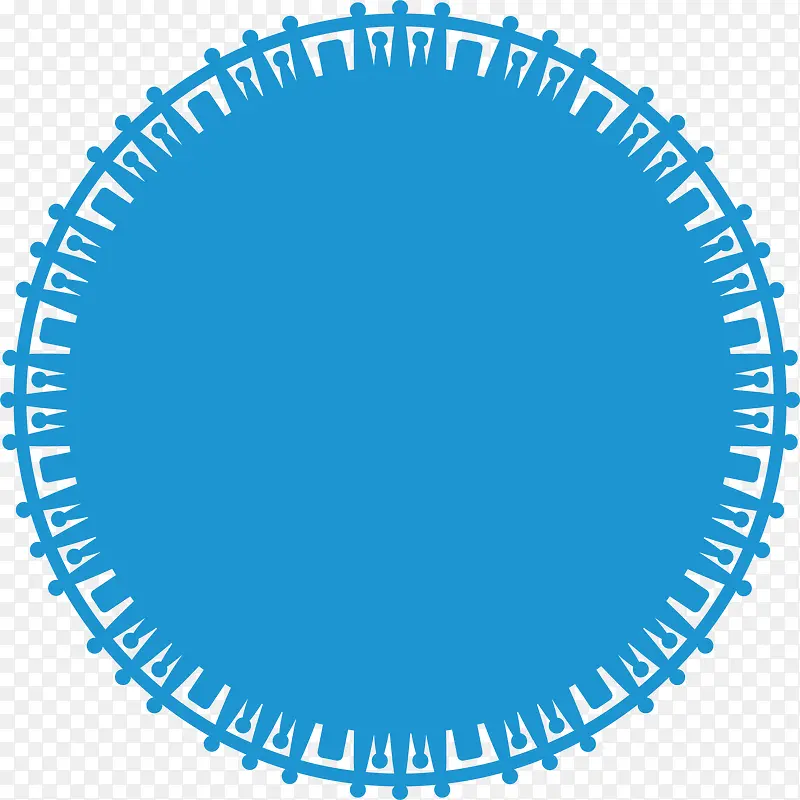 蓝色圆圈
