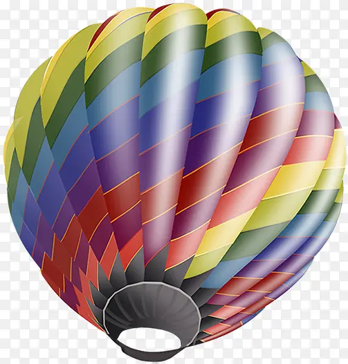 彩色创意绚丽热气球卡通