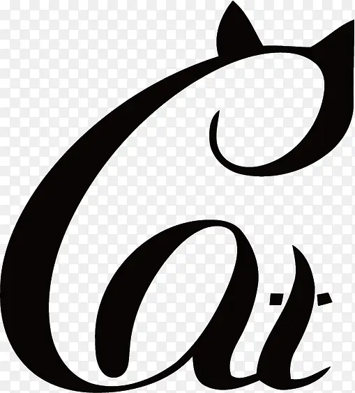 创意黑猫logo