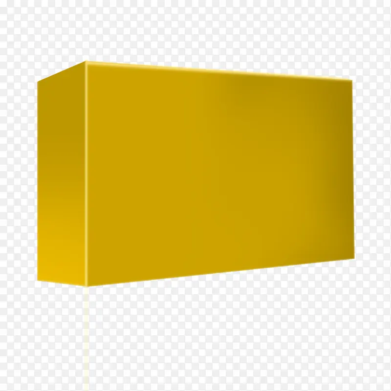 黄色立体醒目盒子