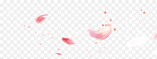 粉色创意漂浮花瓣