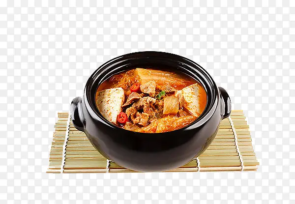 韩式豆腐泡菜汤