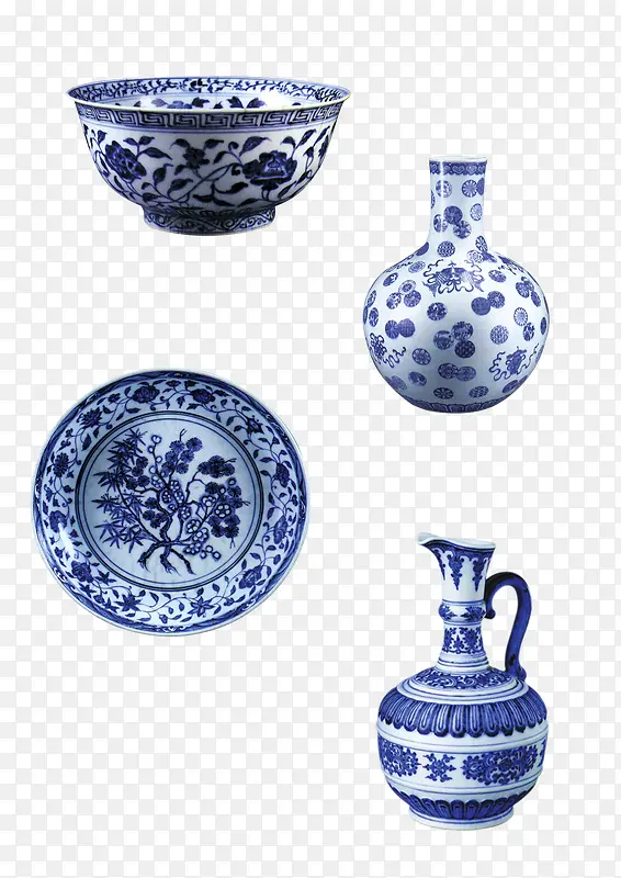传统青花瓷素材