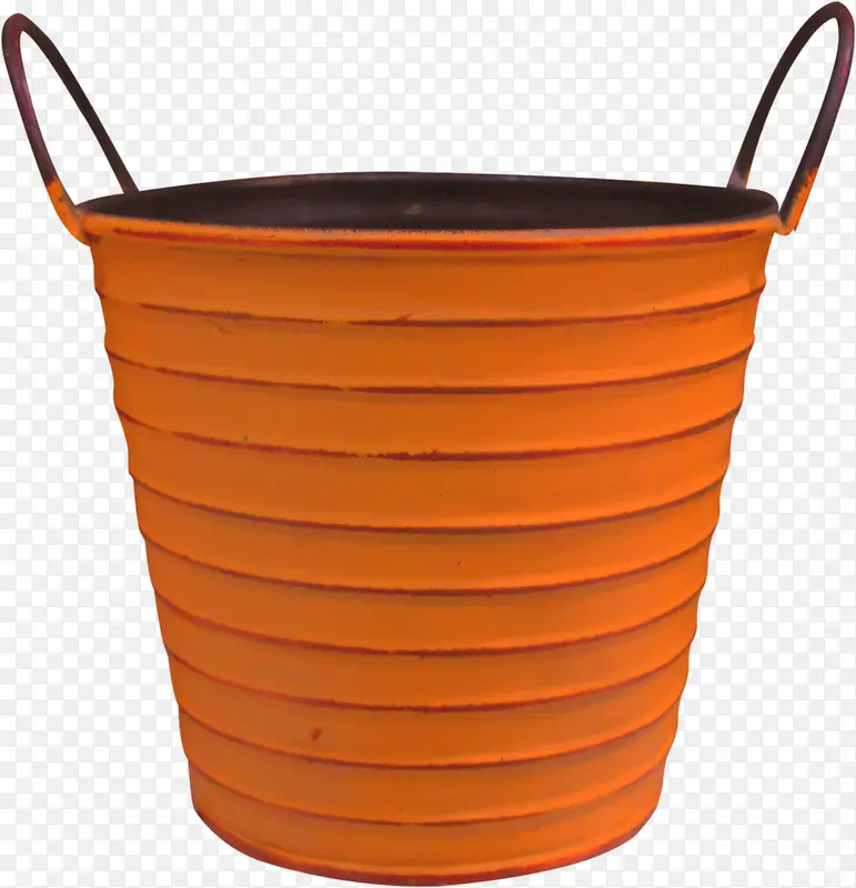 橙色漂亮铁桶