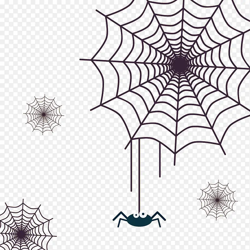 绘画蜘蛛网