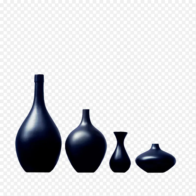 黑色花瓶