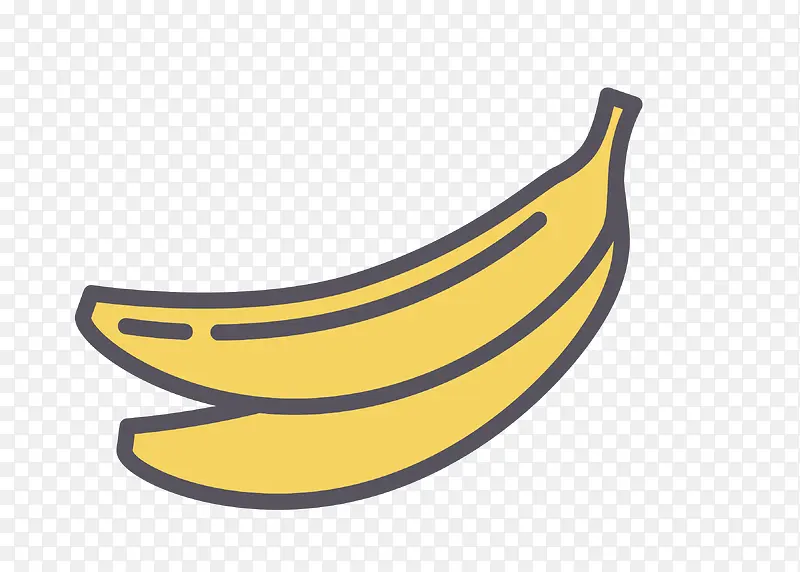 手绘的香蕉
